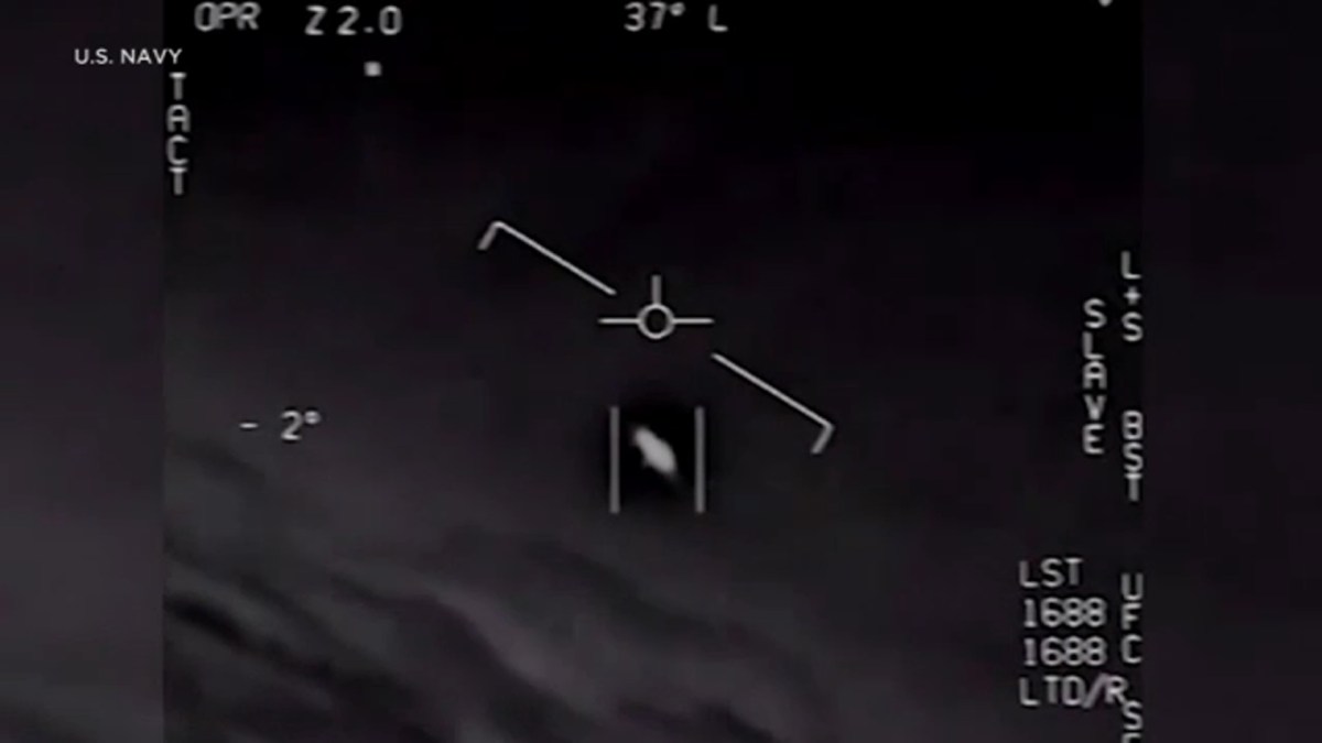 DOD UAP investigation video screenshot.